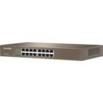 Tenda TEF1016D  Switch, 16-Port Fast Ethernet Desktop, Rackmount Switch