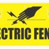 Electric Fence Danger Warning Sign
