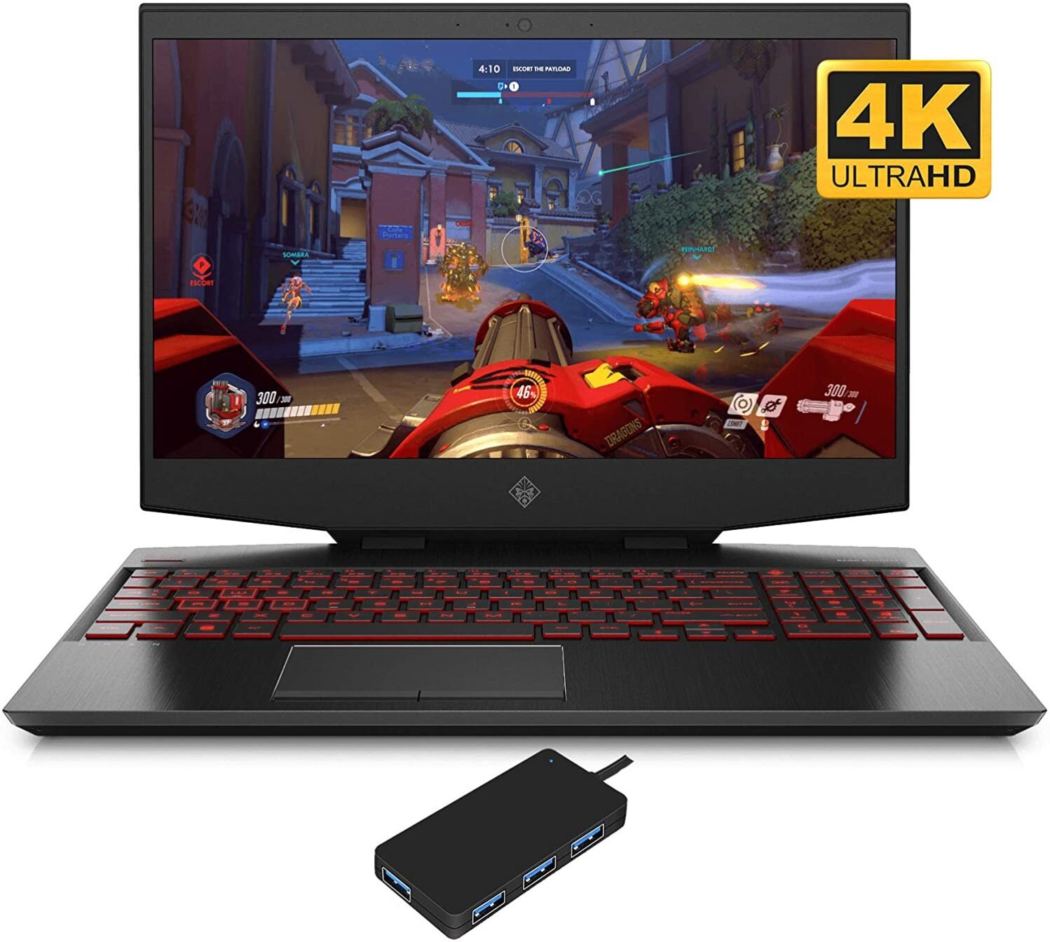 HP Omen Gaming Laptop 15-dh1070wm Intel Core i7 10th Gen 8GB RAM 256GB SSD  1TB HDD 6GB NVIDIA GeForce GTX 1660 Windows 10 Home 15.6"Laptop