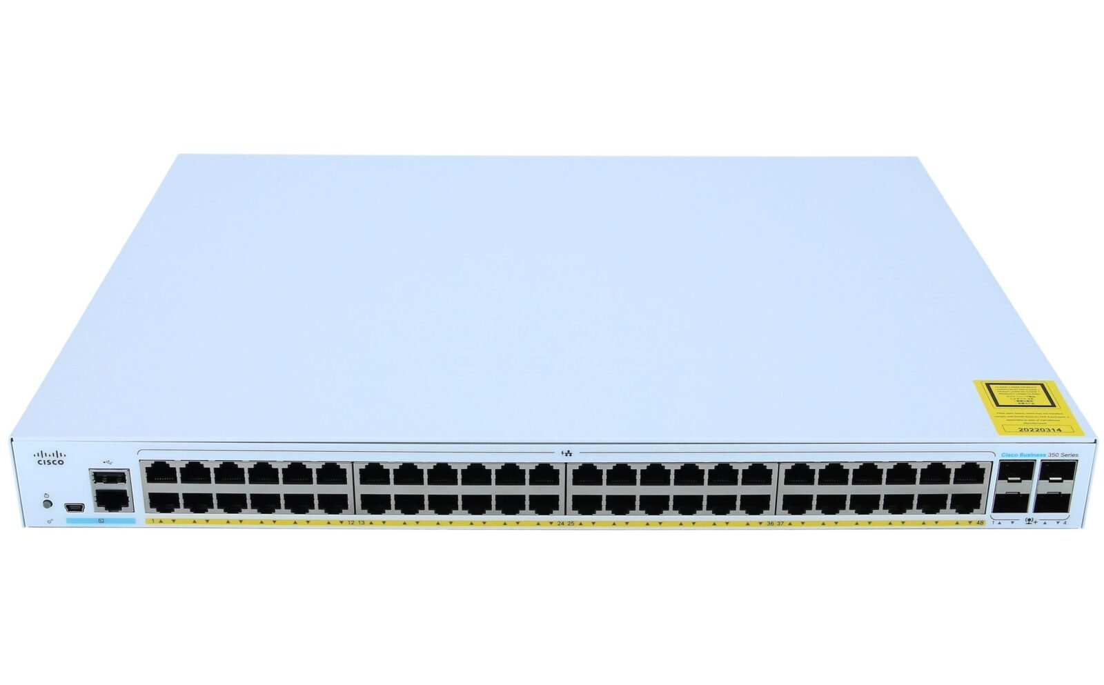Cisco CBS350-48P-4G-EU Managed 48-port GE, PoE+ 370W, 4x1G SFP Switches