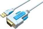 VENTION USB to RS232 Serial Adapter Black 1.5M-VAS-C02-B150