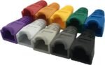 Vention RJ45 Strain Relief Boots Red PVC Type 100 Pack, Red, Black, Grey, White, Pink - IODRO-100