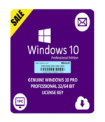 Microsoft Windows 10 Pro, 32-bit/64-bit  Online License Key