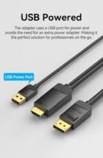 Vention HDMI-A Male to DP Male HD Cable 1.5M Black, ABJBG