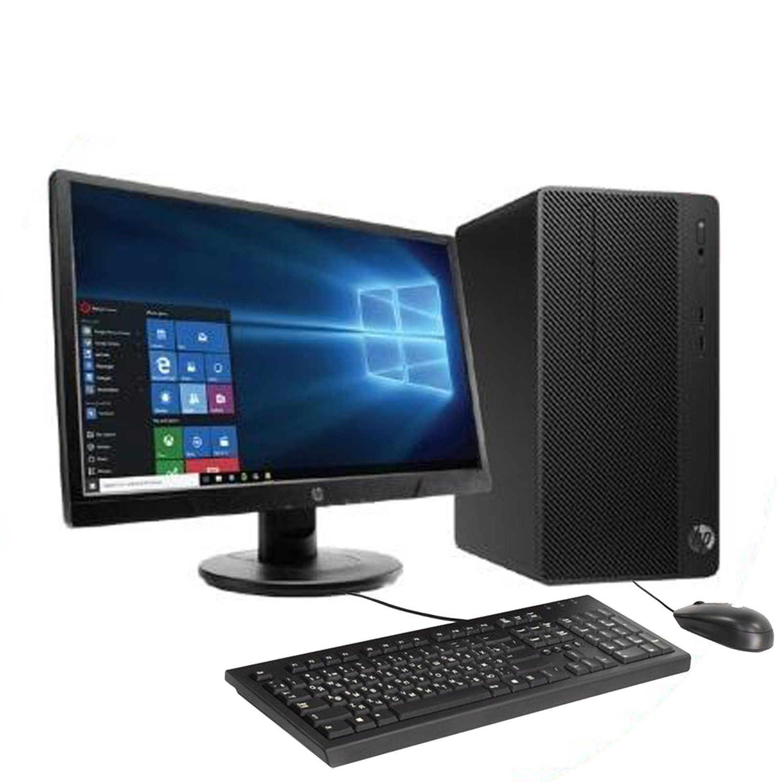 HP 290 G4 Microtower ,10th Gen PC, Intel Core i3-10500, 4GB RAM, 1000GB(1TB) HDD, 19.5" Monitor Desktops, 64J82EA