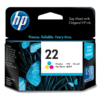 HP 22 TRI-COLOR ORIGINAL INK CARTRIDGE,  HP-C9352AE