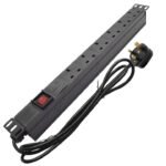 9 ways PDU standard sockets with on/off switch