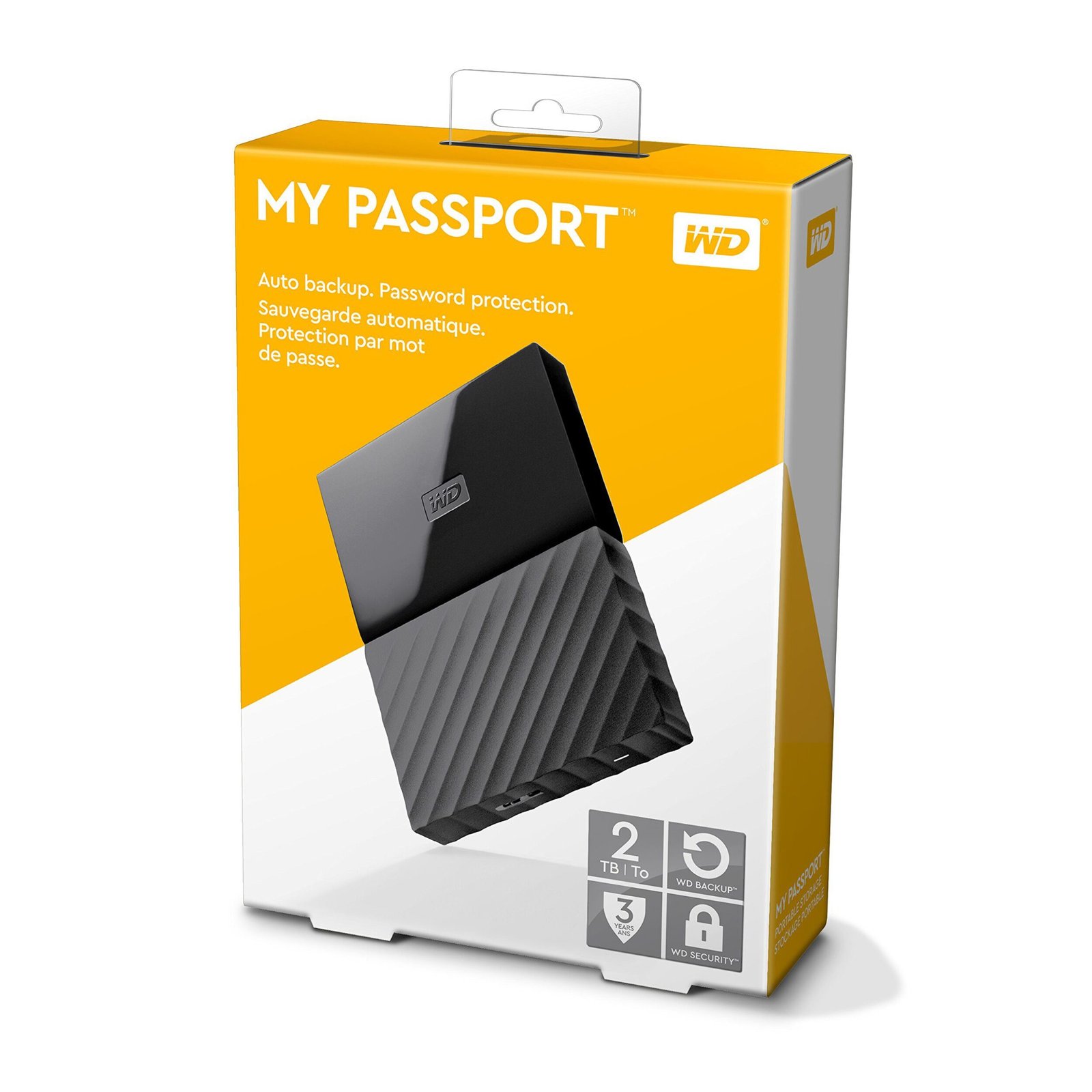 WD My Passport 2TB Hard drive- Black,  WDBYVG0020BBK-WESN
