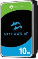 Seagate 10TB SkyHawk AI 7200 rpm SATA III 3.5" Internal Surveillance HDD, ST10000VE001