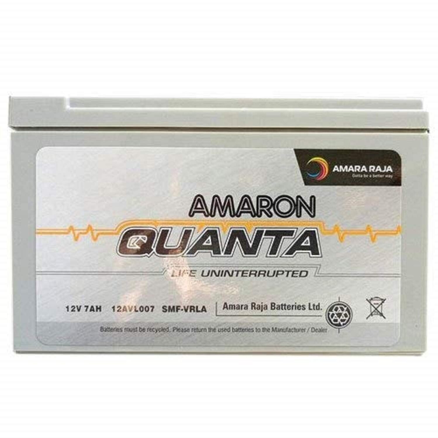 Amaron 7AH 12V SMF Battery