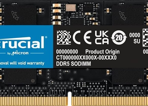 Crucial 32GB  DDR5 4800MHz Laptop RAM, CT32G48C40S5