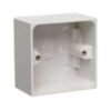 Pattress box Single socket white