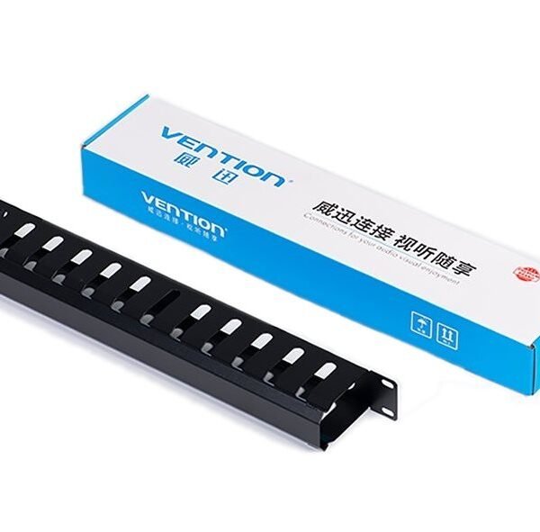 Vention 24 U Cable Manager Black