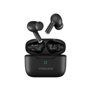 Promate PROPODS BLACK High-Definition ANC TWS Earphones