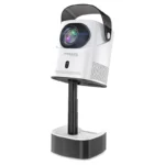 Promate Beamer-A250.UK 4K Ultra HD DLP Projector with HiFi Speaker