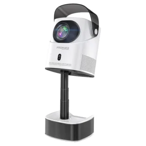 Promate Beamer-A250.UK 4K Ultra HD DLP Projector with HiFi Speaker