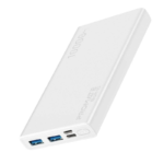 Promate Bolt-10.WHITE 10000mAh Compact Smart Charging Power Bank