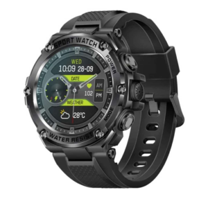 Promate XWATCH-R19 BLACK 1.53" Round Screen Fitness Tracker Smartwatch