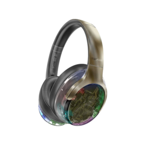 Promate TRANSTUNE GUNMETAL ANC Hi-Fi Wireless Headphones with RGB Lights