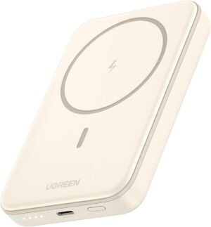 Ugreen 10000mAh Magnetic Wireless Power Bank Beige - PB561