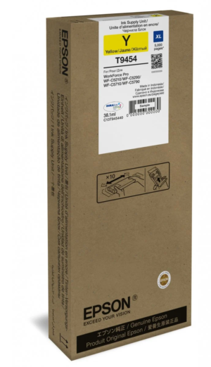Epson T9454 WF-C5290/C5790 Series Ink Cartridge XL Yellow 5,000 pages (C13T945440)