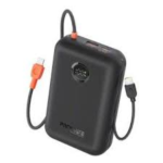 Promate POWERPOD-30 BLACK 30000mAh Power Bank with Built-in Cables