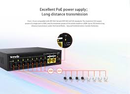 Tenda S110PC 10-Port 100M Lite PoE Switch with 8-Port PoE