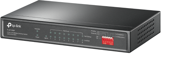 TP-Link 9-Port 10/100Mbps Desktop Switch with 8-Port PoE+ - TL-SF1009P