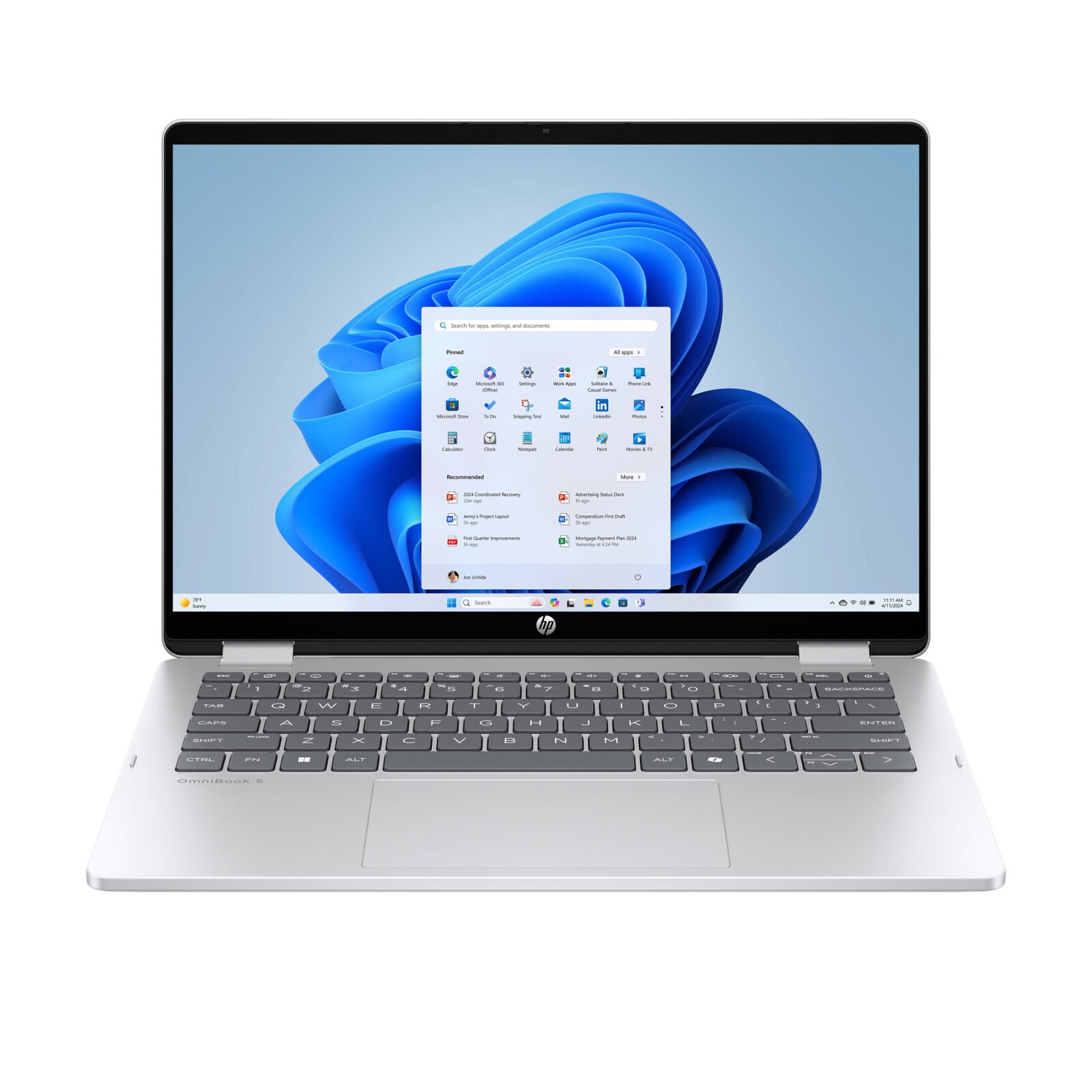 HP OmniBook 5 Flip 14-fp0013dx, Intel Core 5-120U, 8GB RAM, 512GB SSD (B5UJ3UA)