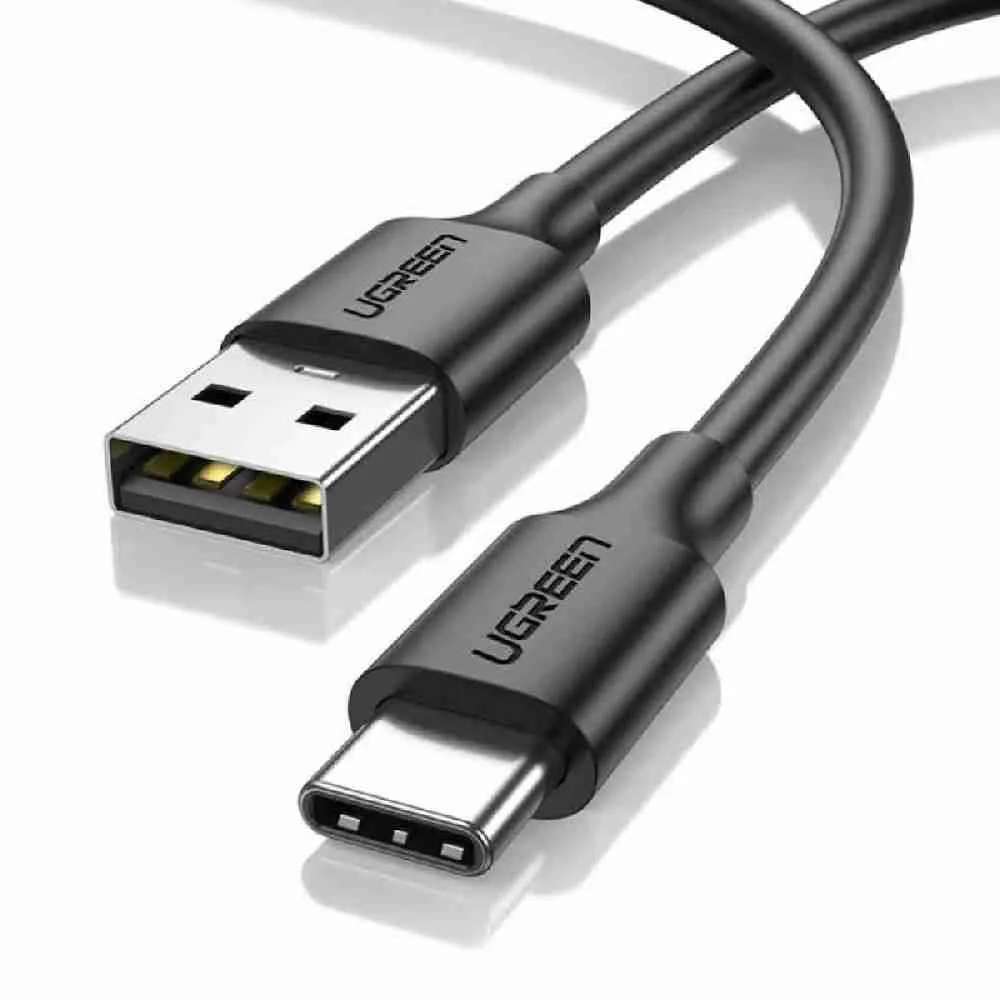 UGREEN USB 3.0 A Male to Type C Male Cable Nickel Plating 2m Black – US184