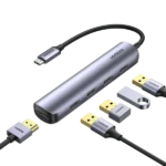 UGREEN 5 in 1 USB-C Multifunction Adapter HDMI/3*USB 3.0/PD – CM511