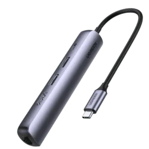 UGREEN 5 in 1 USB-C Multifunction Adapter HDMI/3*USB 3.0/PD – CM511