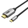 Vention Cotton Braided USB-C to HDMI Cable 1M Black Aluminum Alloy Type – CRBBF