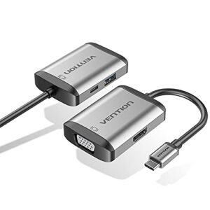 Vention HDMI to HDMI+VGA Converter 0.15M Gray Metal Type – AFVHB