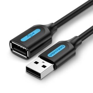 Vention USB 2.0 A Male to A Female Extension Cable 3M Black PVC Type – CBIBI