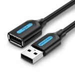 Vention USB 2.0 A Male to A Female Extension Cable 5M Black PVC Type – CBIBJ