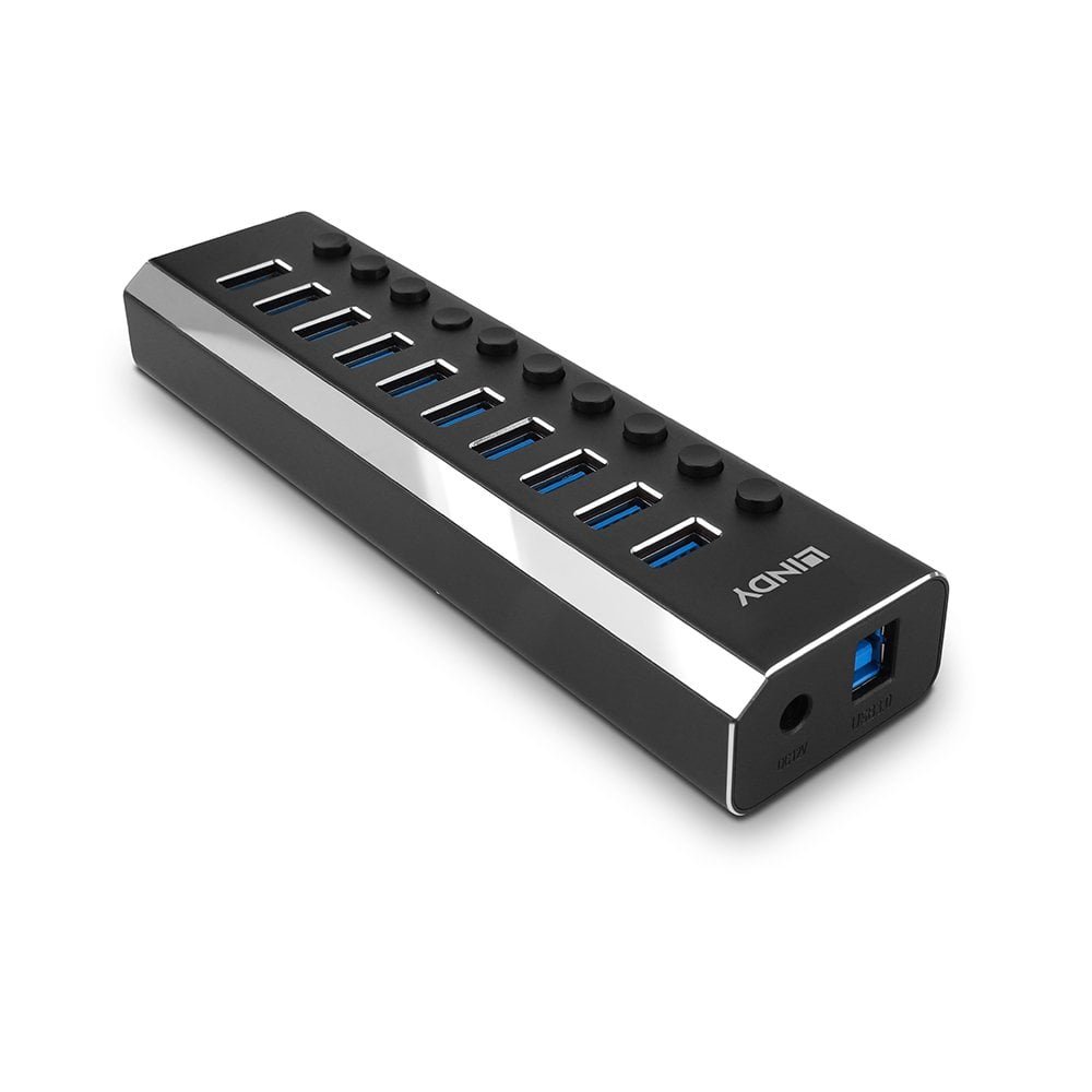 Vention USB B to USB 3.0 X7 HUB with individual Power switches And DC 5.5m Power Adapter – CHXBO-EU
