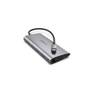 UGREEN 8 in 1 USB-C Adapter 2*HDMI/VGA/USB 3.2/PD – CM639