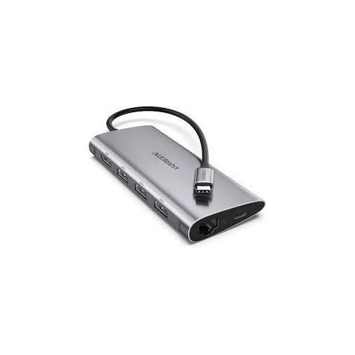 UGREEN 8 in 1 USB-C Adapter 2*HDMI/VGA/USB 3.2/PD – CM639