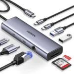 UGREEN 8 in 1 USB-C Adapter 2*HDMI/4K DP/USB 3.2/PD – CM639