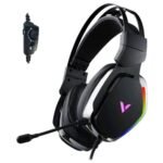 Rapoo VH710 USB Gaming Headset with Virtual Noise Reduction Mic, Black