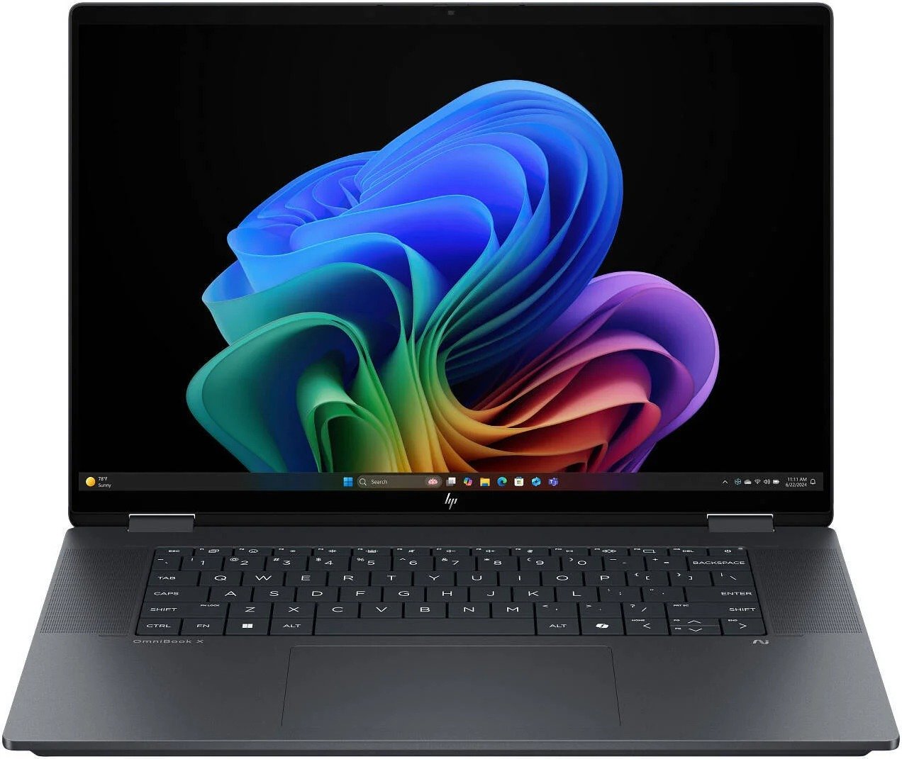 HP OmniBook X Flip 16t-as00, Intel Core Ultra 7 256V, 16GB LPDDR5x RAM, 512GB SSD, Intel Arc Graphics, Windows 11 Home, 16" 3K OLED Touch Screen - Model No: AK4A8AV