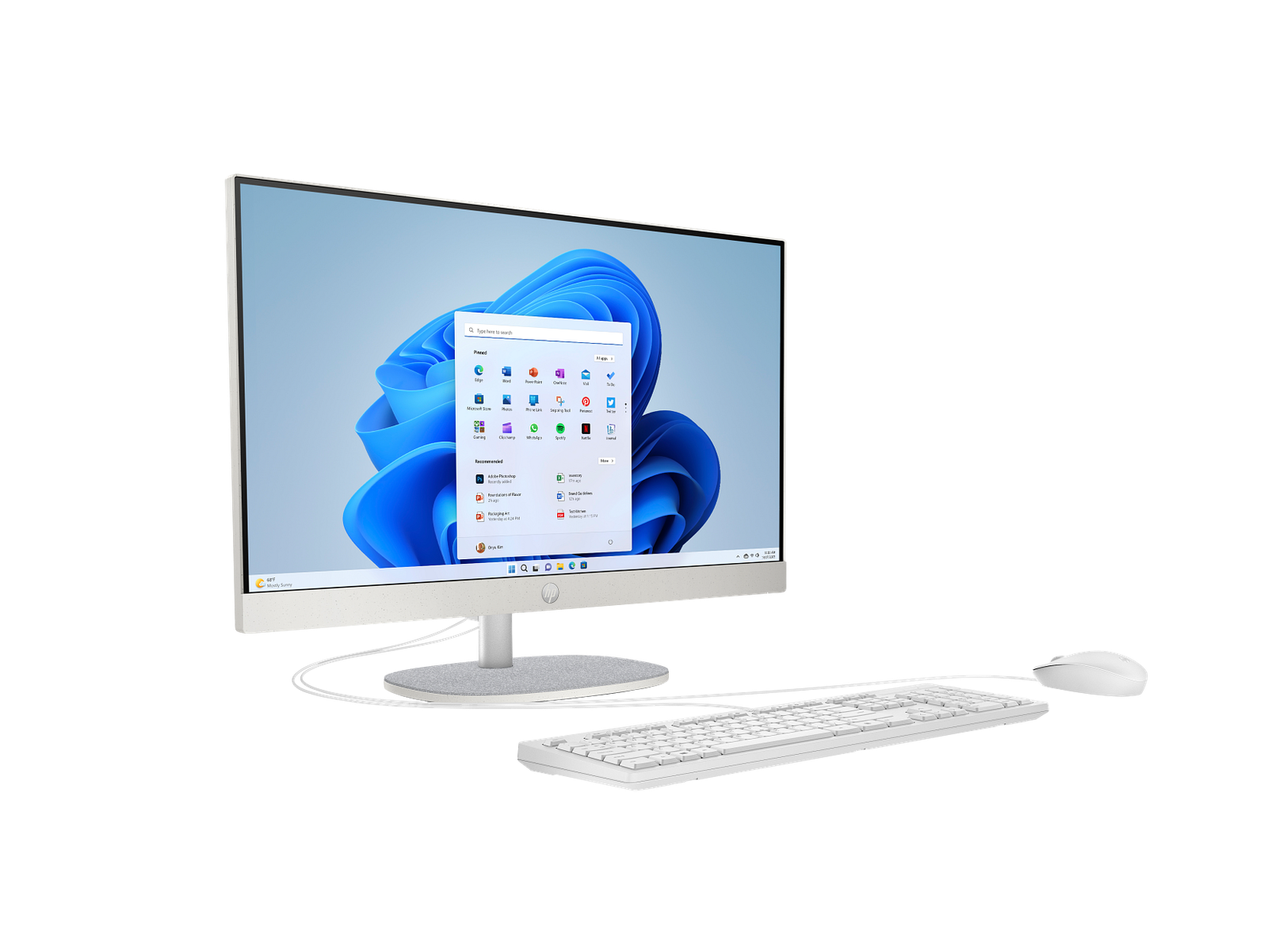 HP All-in-One 24-cr0315nh, Intel Core i3 1315U, 8GB DDR4 RAM, 512GB SSD, FreeDOS, 23.8" FHD - Model No: B73U3EA - Image 2