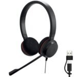 Jabra Evolve 30 II USB-C Wired Stereo Headset, Noise-Cancelling Mic, MS Teams - Model No: 5399-823-369