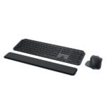 Logitech MX Keys S Wireless & Bluetooth Keyboard + Palmrest and Mouse Rechargeable Combo, Graphite - Model No: 920-011614