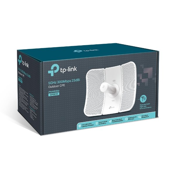 TP-Link 5GHz 300Mbps 23dBi Outdoor CPE - Model No: TL-CPE610