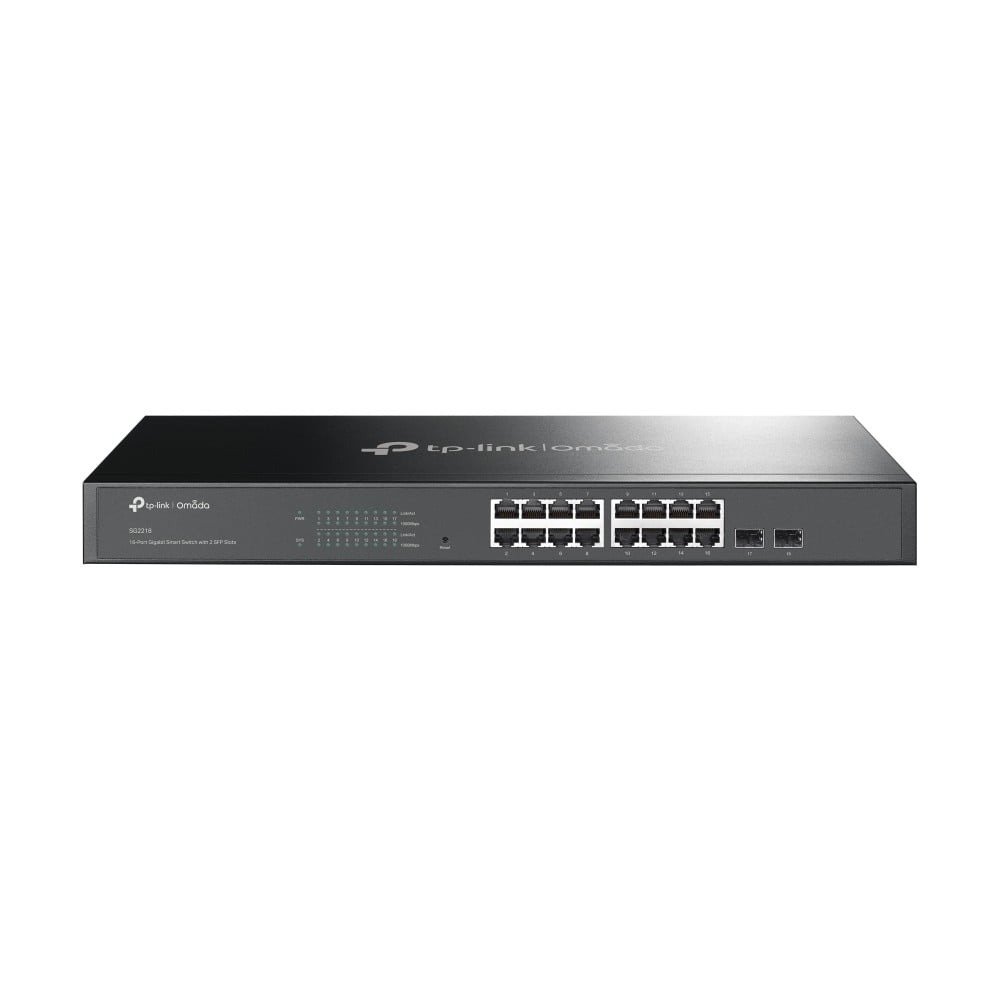 TP-Link JetStream 18-Port Gigabit Smart Switch with 16-Port PoE+ - Model No: TL-SG2218P
