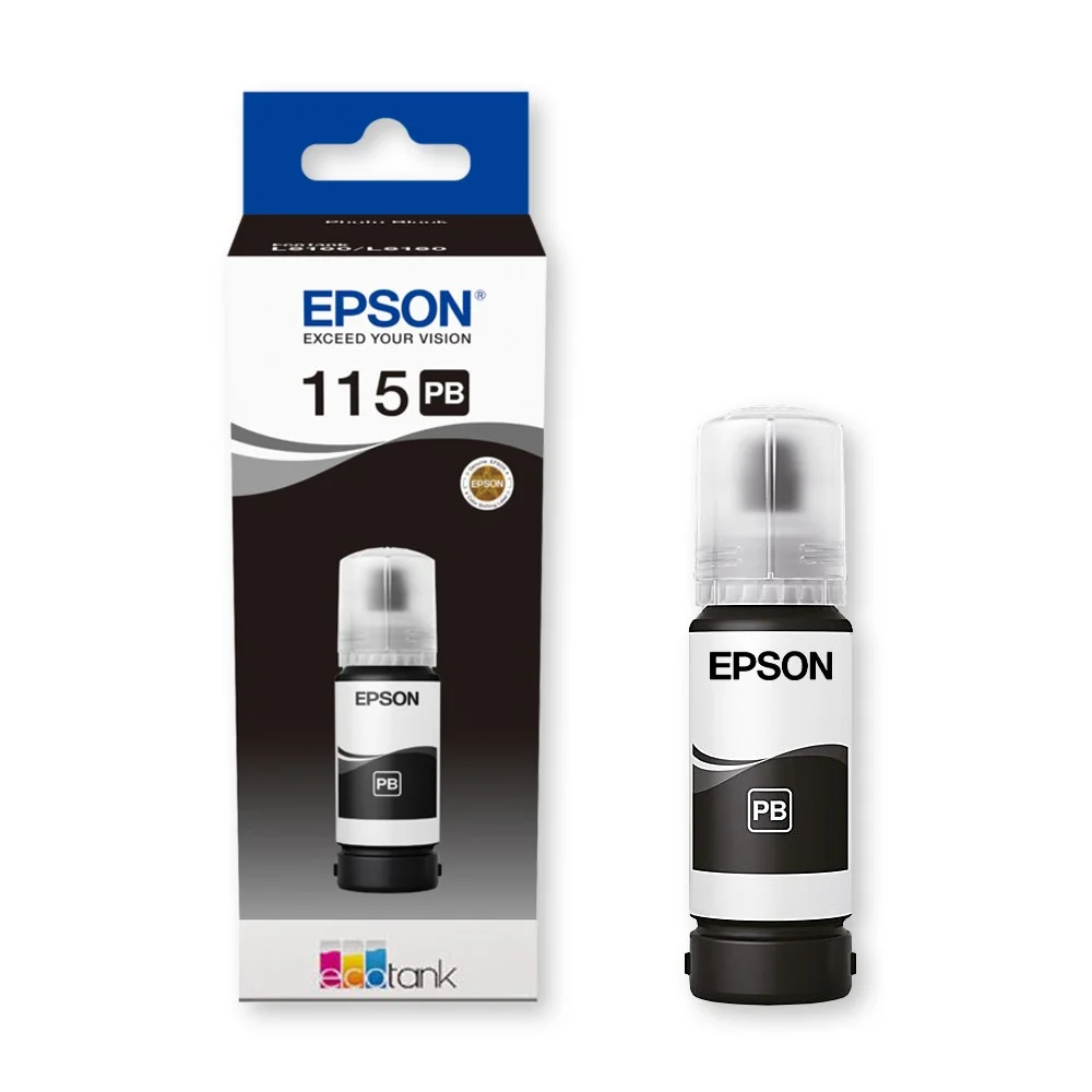 Epson 115 Photo Black Ink Cartridge 70ml - for L8160, L8180 - Model No: C13T07D14A