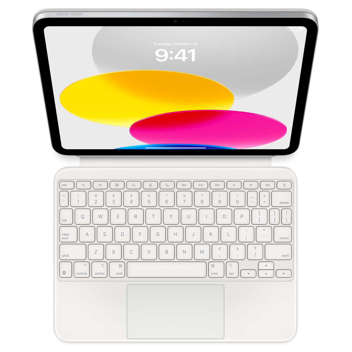 Apple Magic Keyboard Folio White, compatible with iPad A16 and iPad 10th Gen (MQDP3LL/A) - Image 2