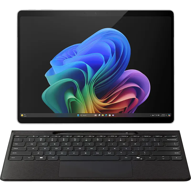 Microsoft Surface Pro 12 1st Edition Copilot - Snapdragon X Plus 8-Core, 16GB LPDDR5x RAM, 512GB SSD, 12" Display (2196x1464), 90Hz, 5MP Front & 10MP Rear Camera, Facial Recognition, Windows 11 Home, Platinum (EP2-33671)